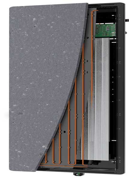 radiateur brut de lave